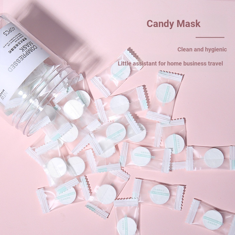 LMLTOP Disposable Compression Mask Non-Woven Mask Paper Mask Cloth DIY ...
