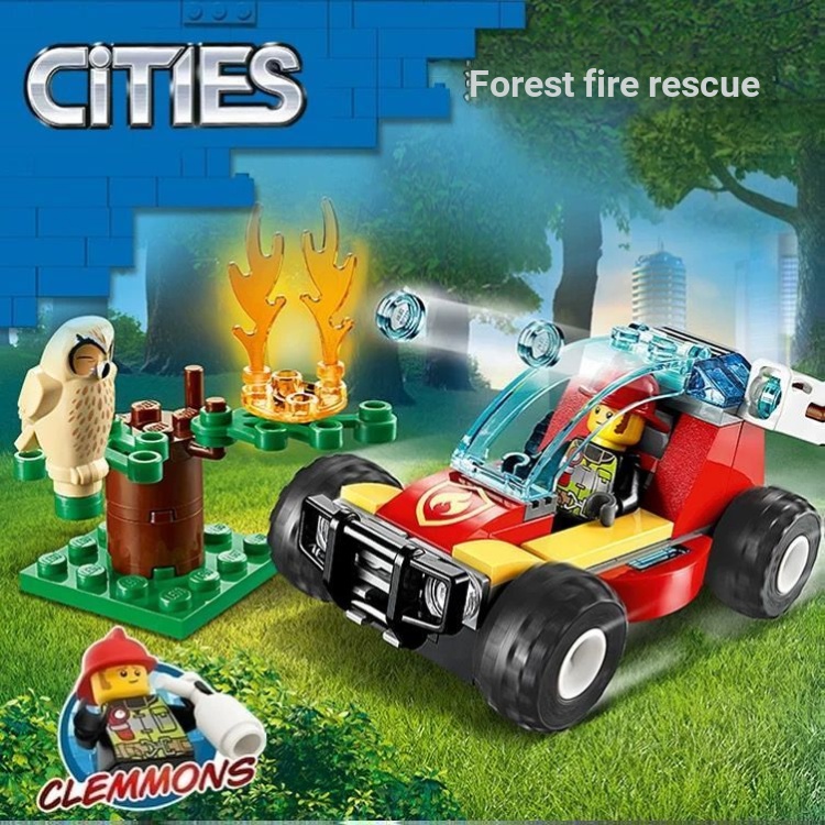 Compatible Lego City Fire Series Forest Fire Rescue Owl 60247 Building ...