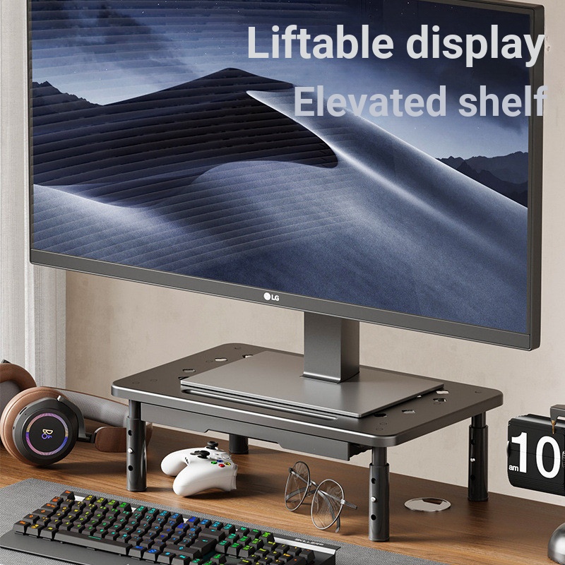 Computer Monitor Screen Heightening Rack Base Desktop Keyboard ...