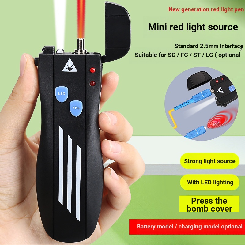 Mini 1/10/20/30MW Red Light Pen Red Light Source Optical Fiber Lighting ...