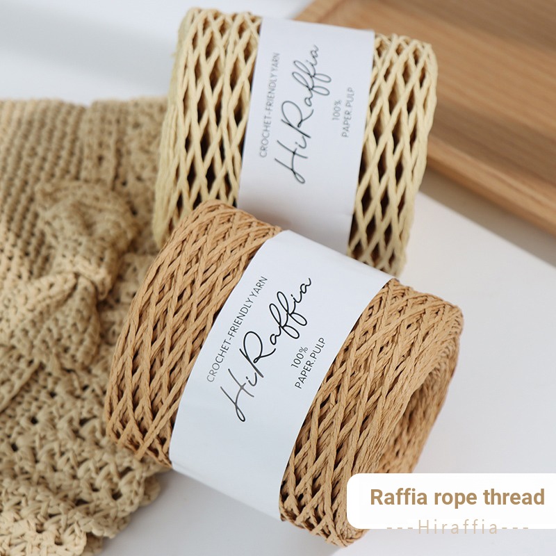 Hiraffia Raffia Thread Cotton Grass Braided Thread Raffia Rope Ball diy ...