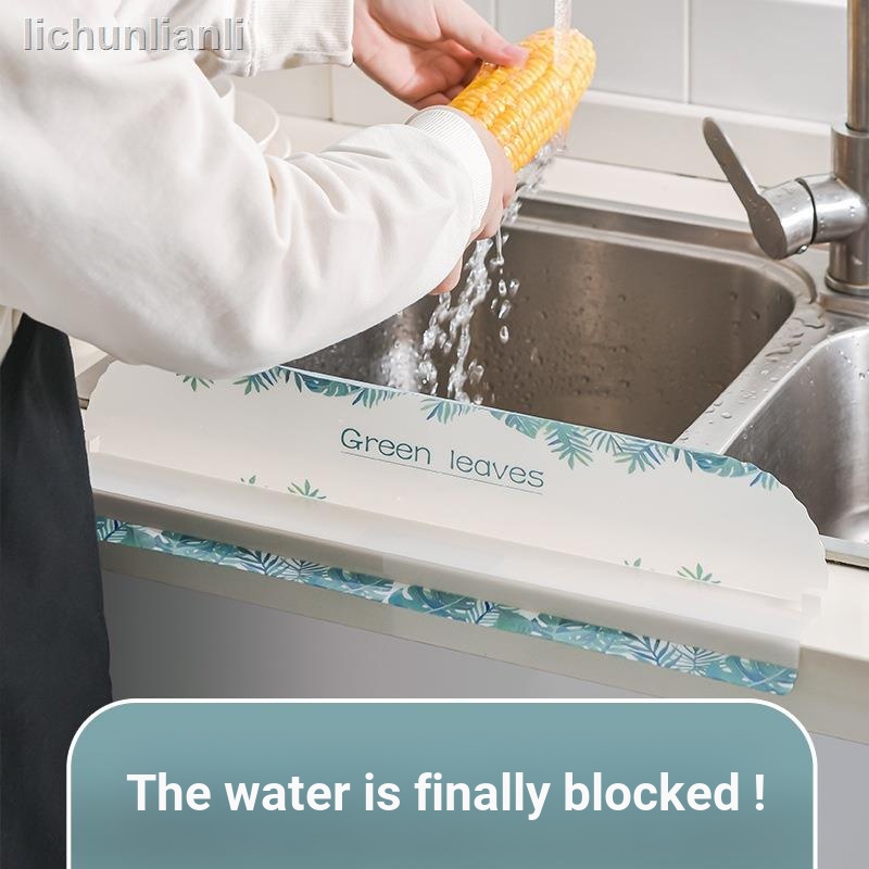= Kitchen Tools Sink Baffle Home Sink Splash Water Baffle Three Colors ...