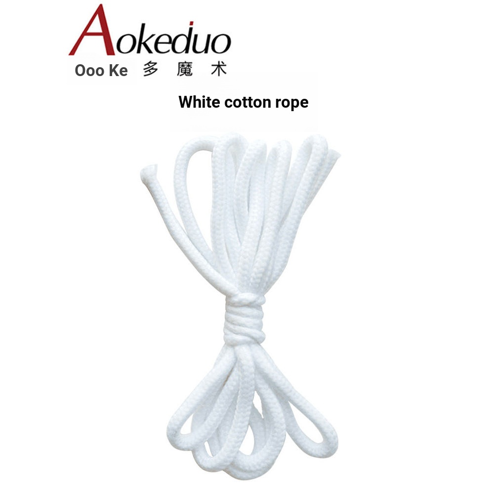 Magic Rope Props White Cotton Rope Soft Rope Rope Wearing Five Flowers ...