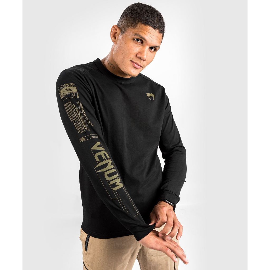 Venum Fangs Long Sleeves T-Shirt (Black) | Shopee Philippines