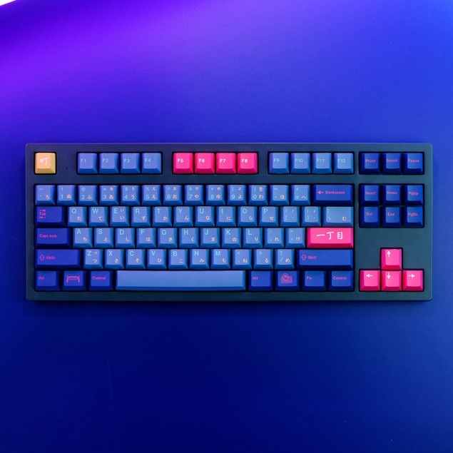 GMK Kabukicho Keycap, 129 Keys PBT Keycaps Cherry Profile DYE-SUB ...