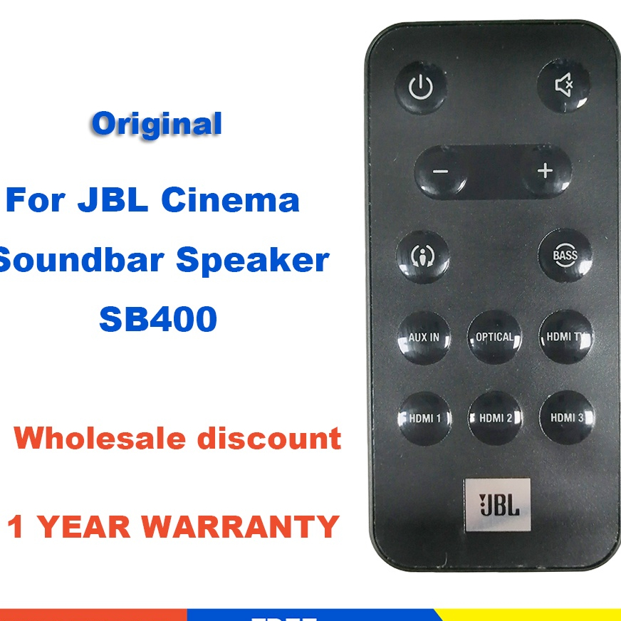 Remote Control For JBL Cinema Soundbar Speaker System For SB400 Sound Bar 433 MHz Fernbedienung