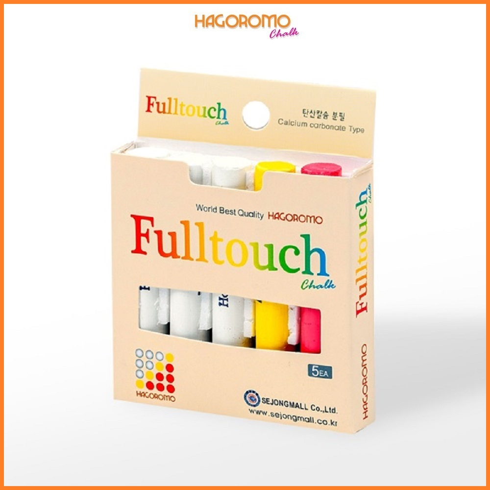 HAGOROMO Fulltouch Chalk White/3Color 5pcs, Well Coated and Dust Free