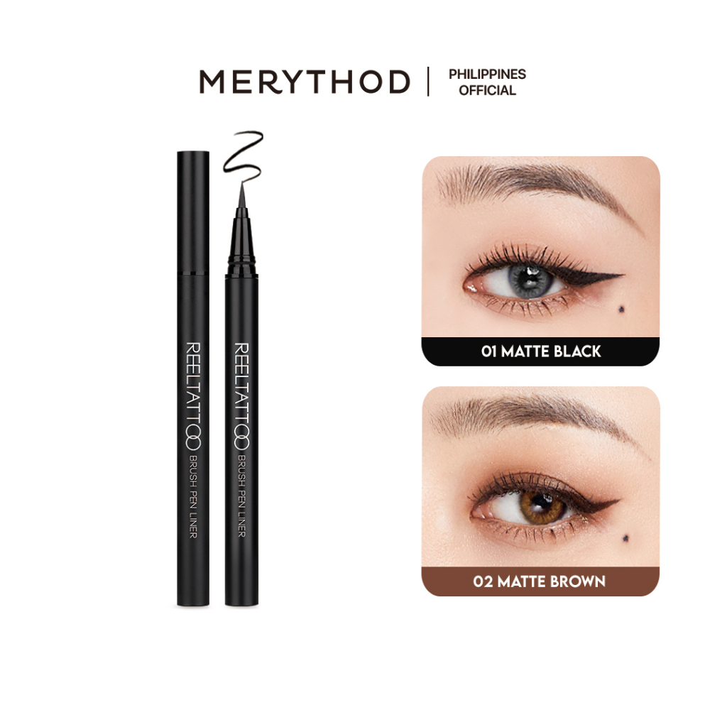 MERYTHOD Reel Tattoo Brush Pen Eyeliner Slim Waterproof Longlasting