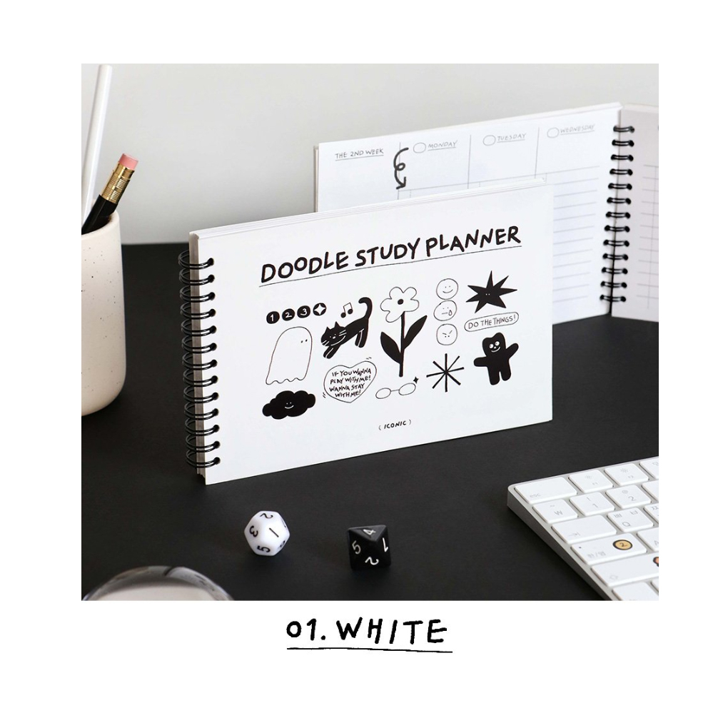ICONIC Doodle Study Planner 6 Months | Shopee Philippines