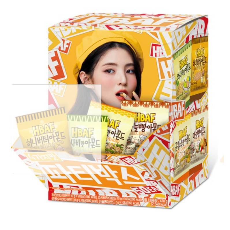 Korean Barf Party Box Almond Garlic Bread 7g X 10p Gun Corn Flavor