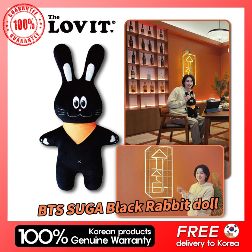 [The LOVIT] BTS SUGA Black Rabbit doll | Shopee Philippines