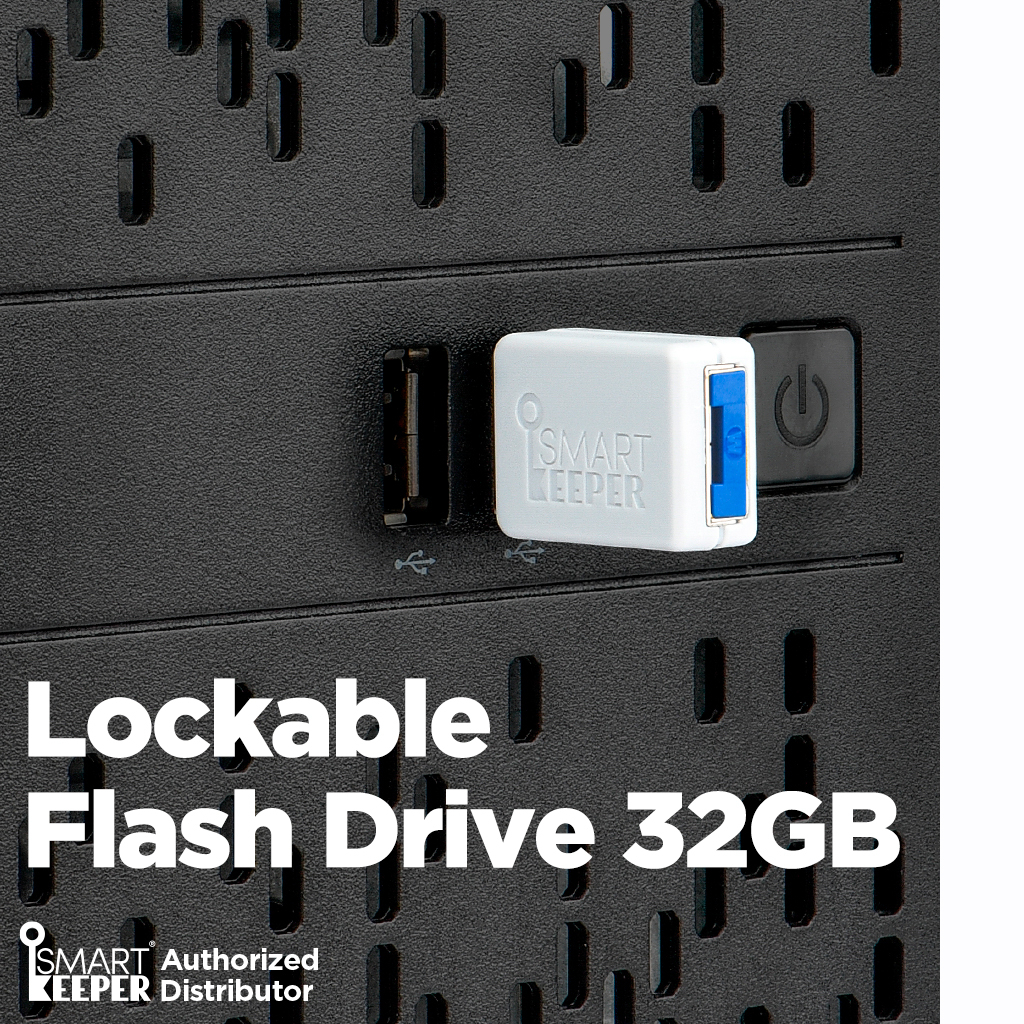Lockable Flash Drive (USB Flash drive, 32GB, Lock into the port ...