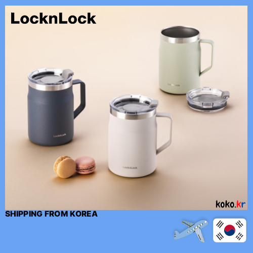 LOCK&LOCK Metro Mug Thermal Thermos 355ml/475ml Stainless Steel Double ...
