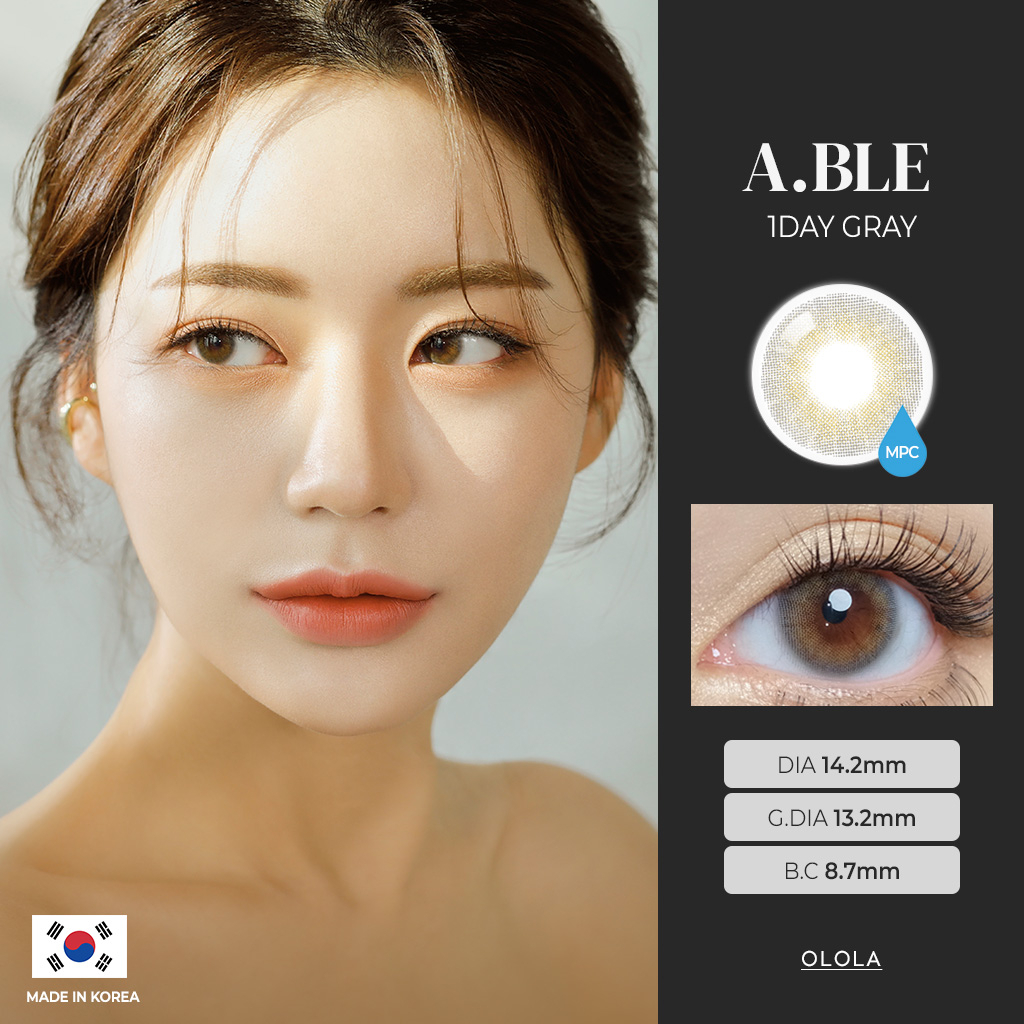 [OLOLA] Able Gray 1 Day color contact lens from KOREA | Shopee Philippines