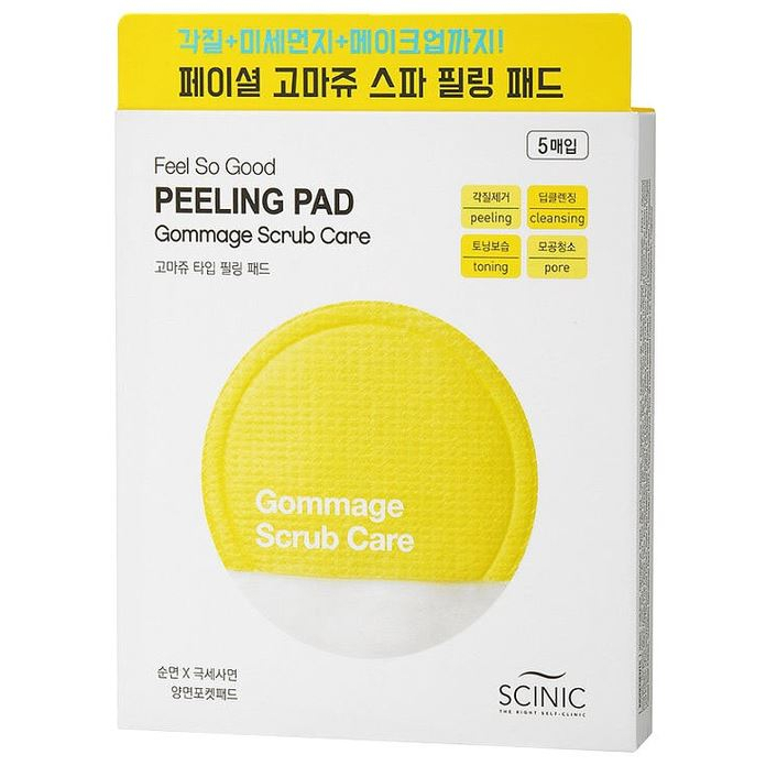 SCINIC Feel So Good Peeling Pad (Gommage Scrub Care) 5pcs | Shopee ...