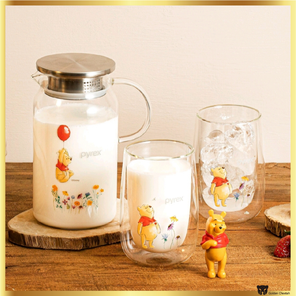 Pyrex Winnie the Pooh Carafe & Cup Set 3pcs | Shopee Philippines