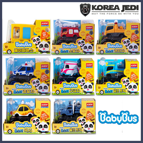 BABYBUS Monster Minicar Series (Baby Bus, Tow Truck, Police Car, Fire