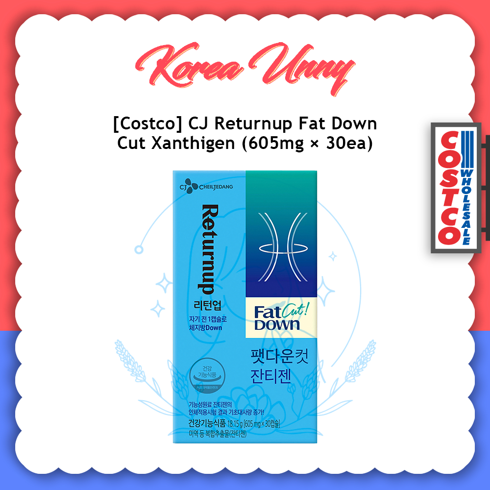 [Costco] CJ Returnup FatDown Cut Xanthigen 605mg x 30ea x 3 | Shopee ...