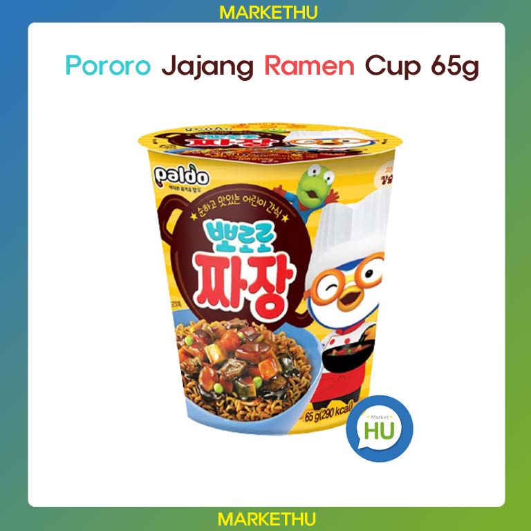 Pororo Jajang Ramen Cup 65g/Korea's Paldo, Children's First Noodles ...