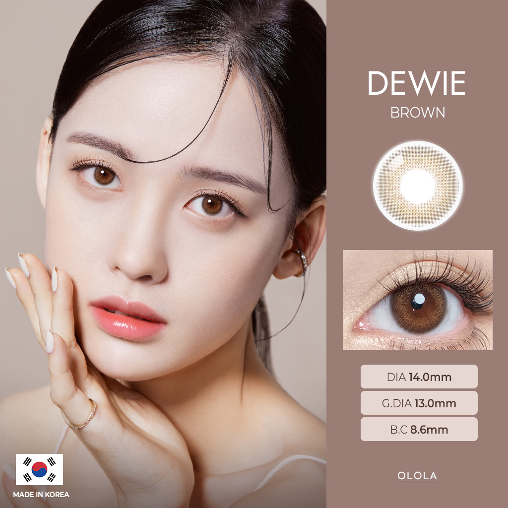 Dewie Brown Color Contact Lens(2 different grades) Shopee Philippines