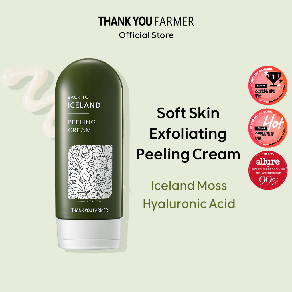 THANK YOU FARMER Back To Iceland Peeling Cream 150ml Shopee Philippines