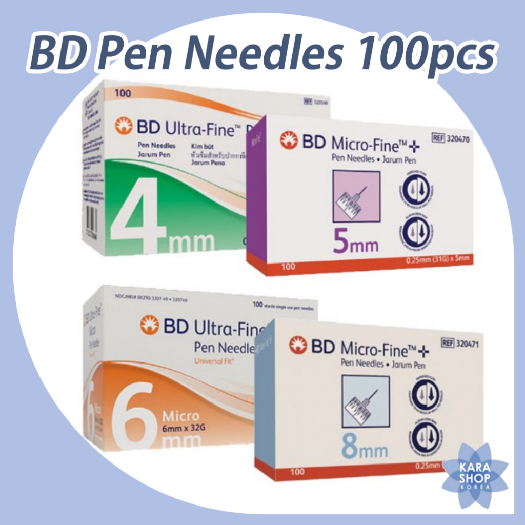 BD Pen Needles UltraFine Pro/MicroFine [100pcs/per Box] / (32G 4mm