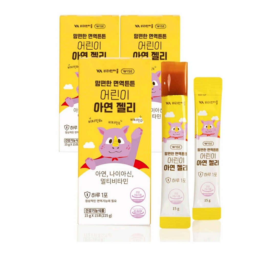Korea [Vitamin Village] Children's Zinc Multivitamin Jelly Stick (15g