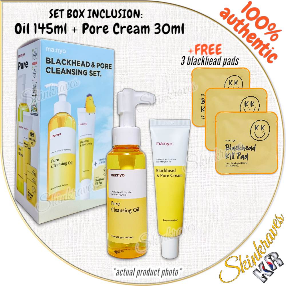 [MA:NYO Factory] Manyo Pure Cleansing Oil 145ml + Pore Cream 30ml ...