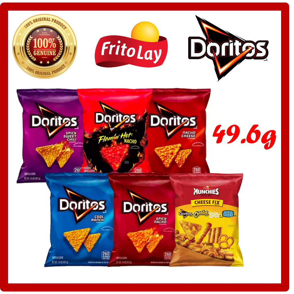 [FritoLay] Doritos Munchies Cheese 28.3g / 49.6g / Nacho Cool Ranch