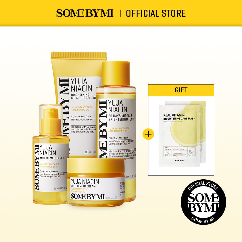 SOME BY MI Yuja Niacin All in One Set 150ml, 50ml, 100ml, 60g,10g ...