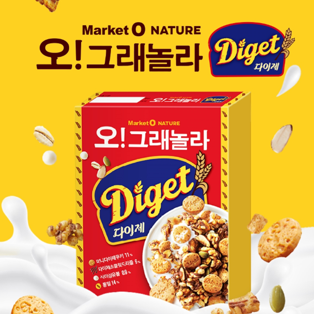 Orion Market O Granola Diget Cereal 300g on Korean I Live Alone