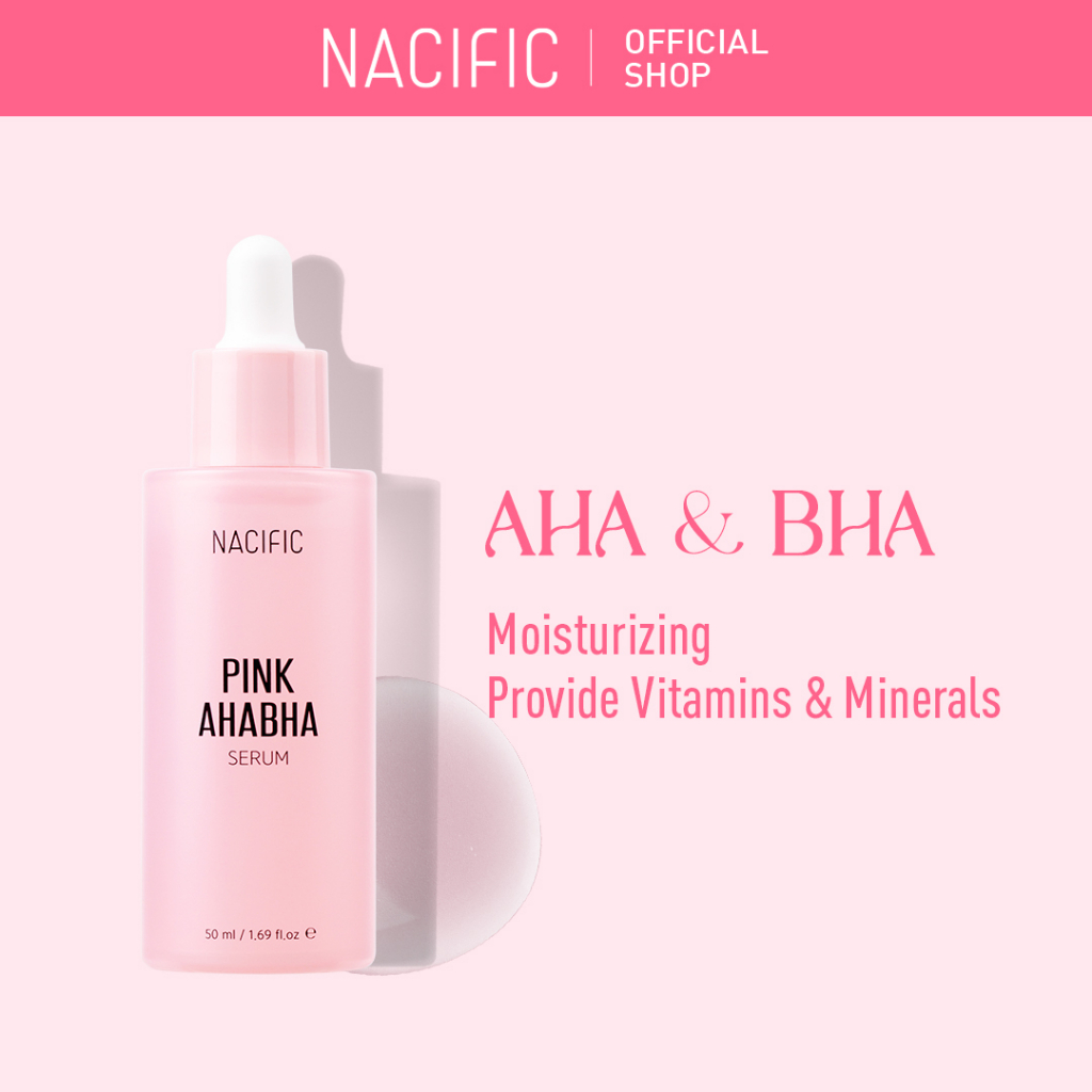 NACIFIC Pink AHA BHA Serum 50ml, Hyaluronic Acid, Salicylic Acid ...