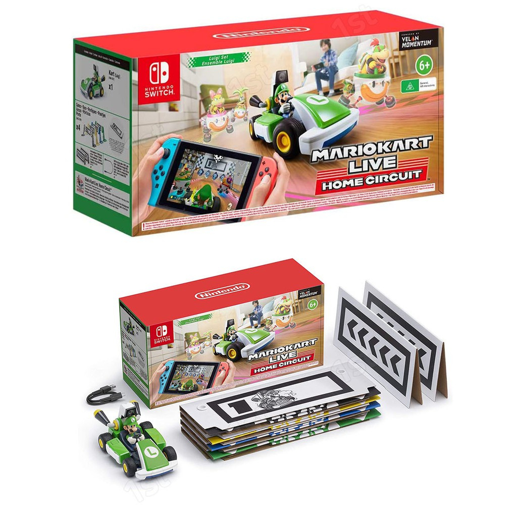 Nintendo Switch Mariokart Live Home Circuit Mario Kart Set Luigi