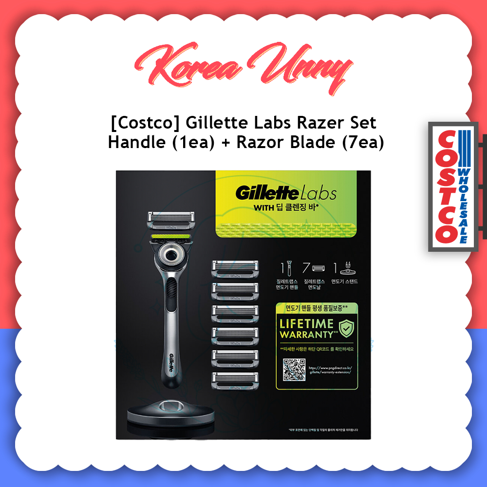 [Costco] Gillette Labs Razer Set (Handle 1ea + Blade 7ea) | Shopee ...