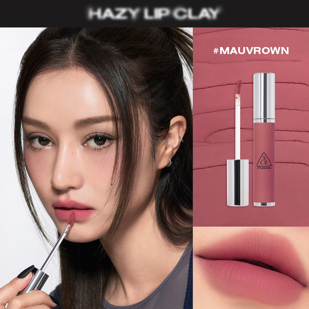 3CE Hazy Lip Clay 4g l Official Store Lip Make Up Cosmetic | Shopee ...