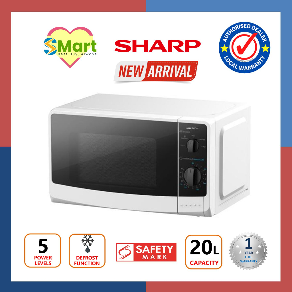 Sharp 20L Microwave Oven R-2201H(W) | Shopee Philippines