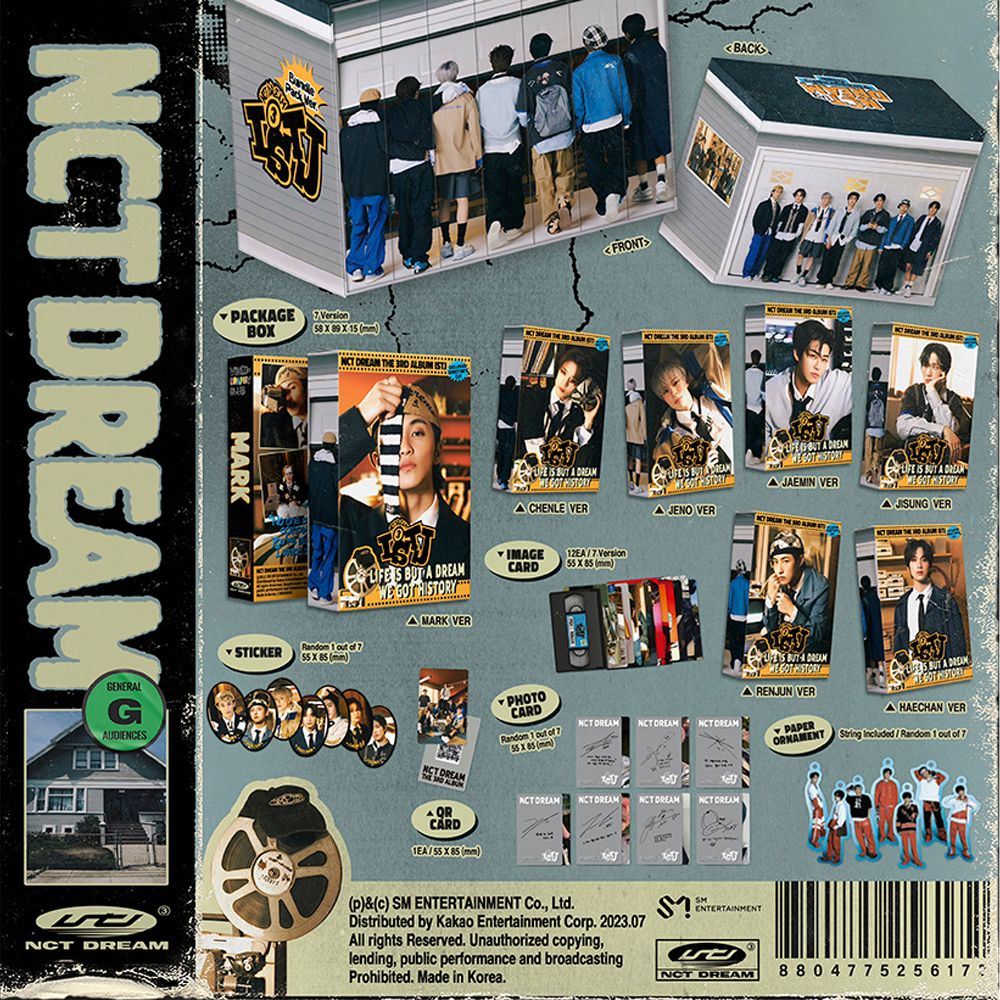 SM Entertainment Nct Dream 3rd Album Istj 7dream Qr Version Set