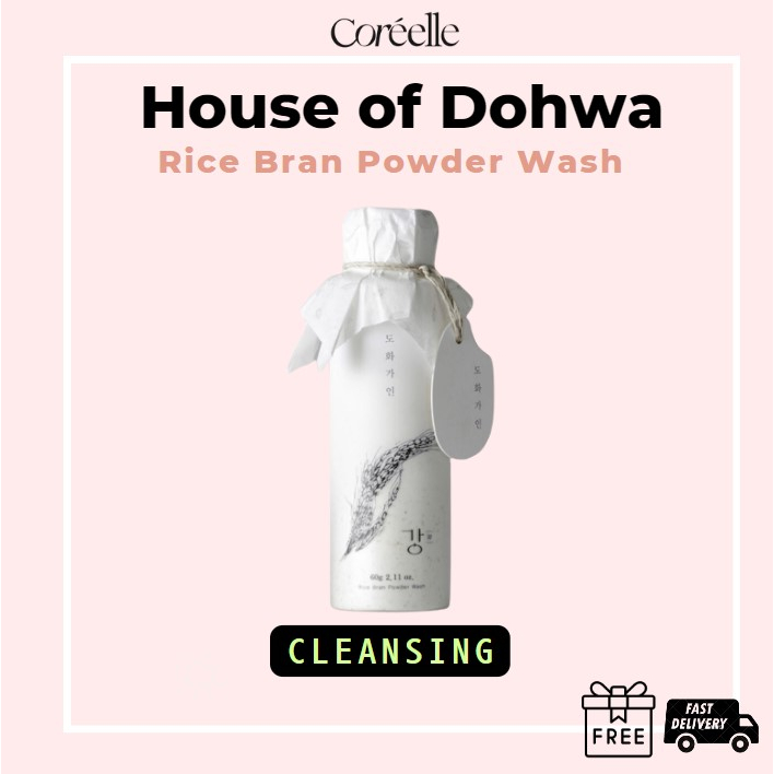 [House of Dohwa] Rice Bran Powder Wash 60g / KBeauty / Skin Care / Wash/ Cleanser / Cleansing