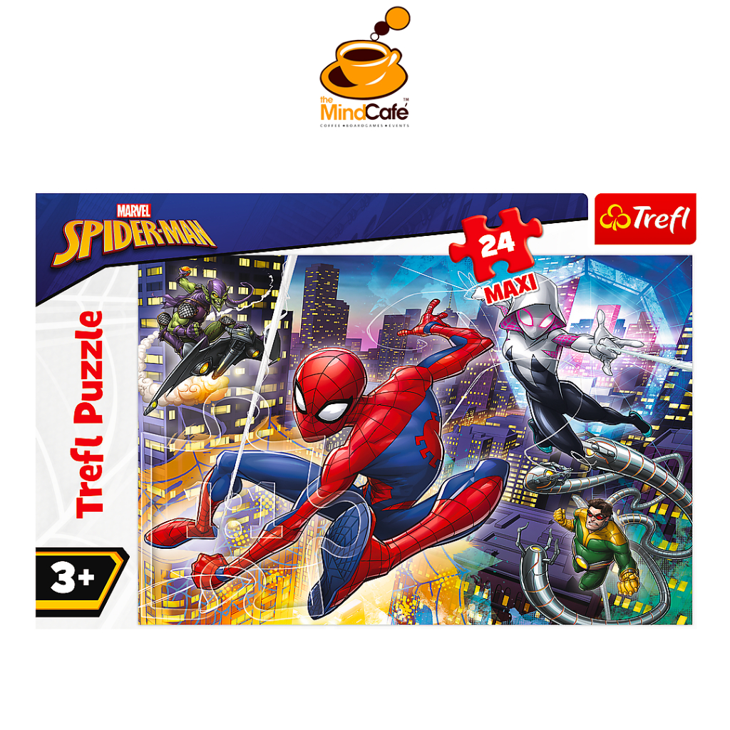 Trefl Jigsaw Puzzle 24 MAXI: Disney Marvel Spiderman - Fearless ...