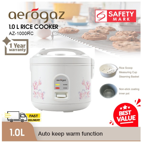 Aerogaz 1.0L Rice Cooker (AZ-1000RC) | Shopee Philippines