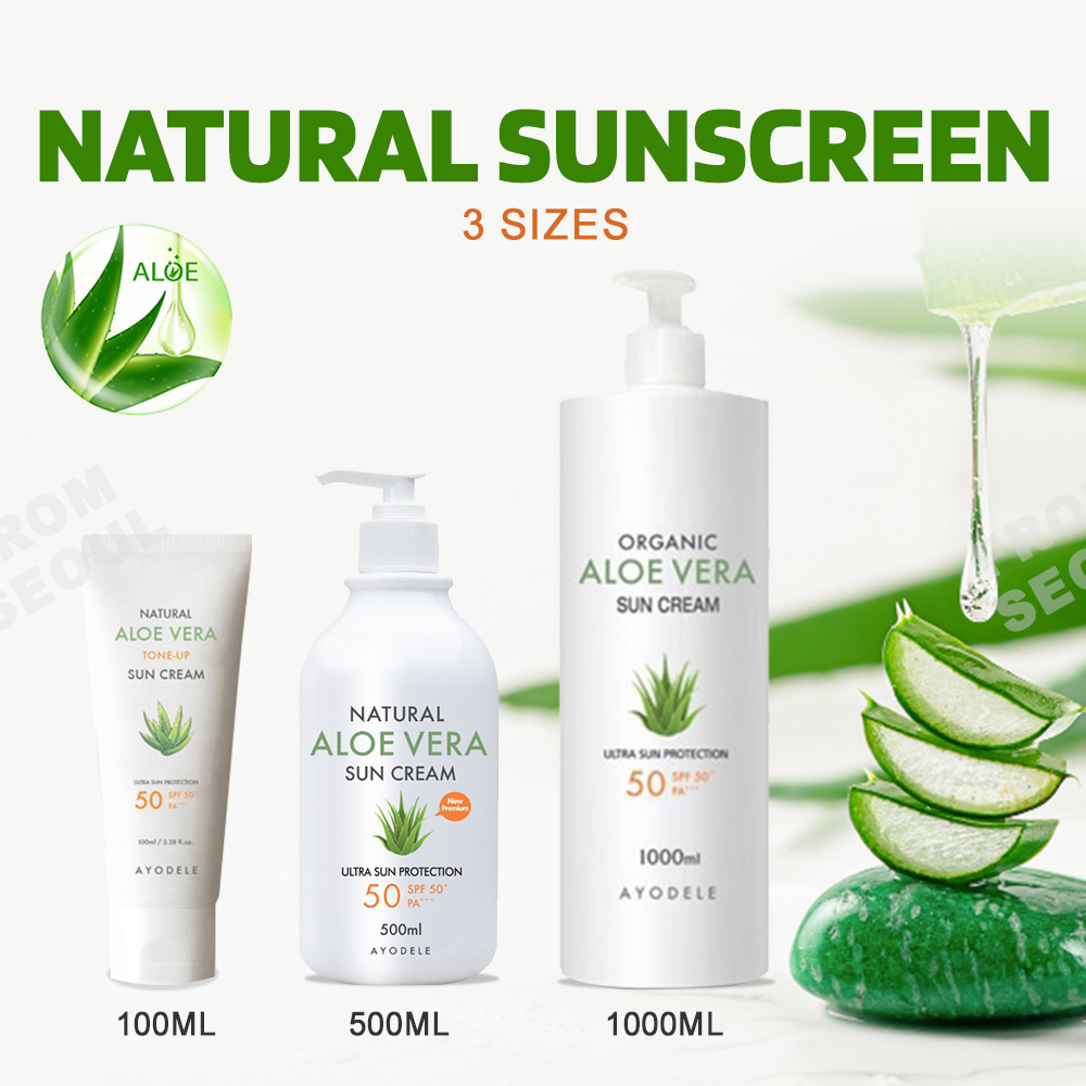 Ayodele Natural Aloe Vera Sunscreen 500ml 100ml 1000ml / Korean