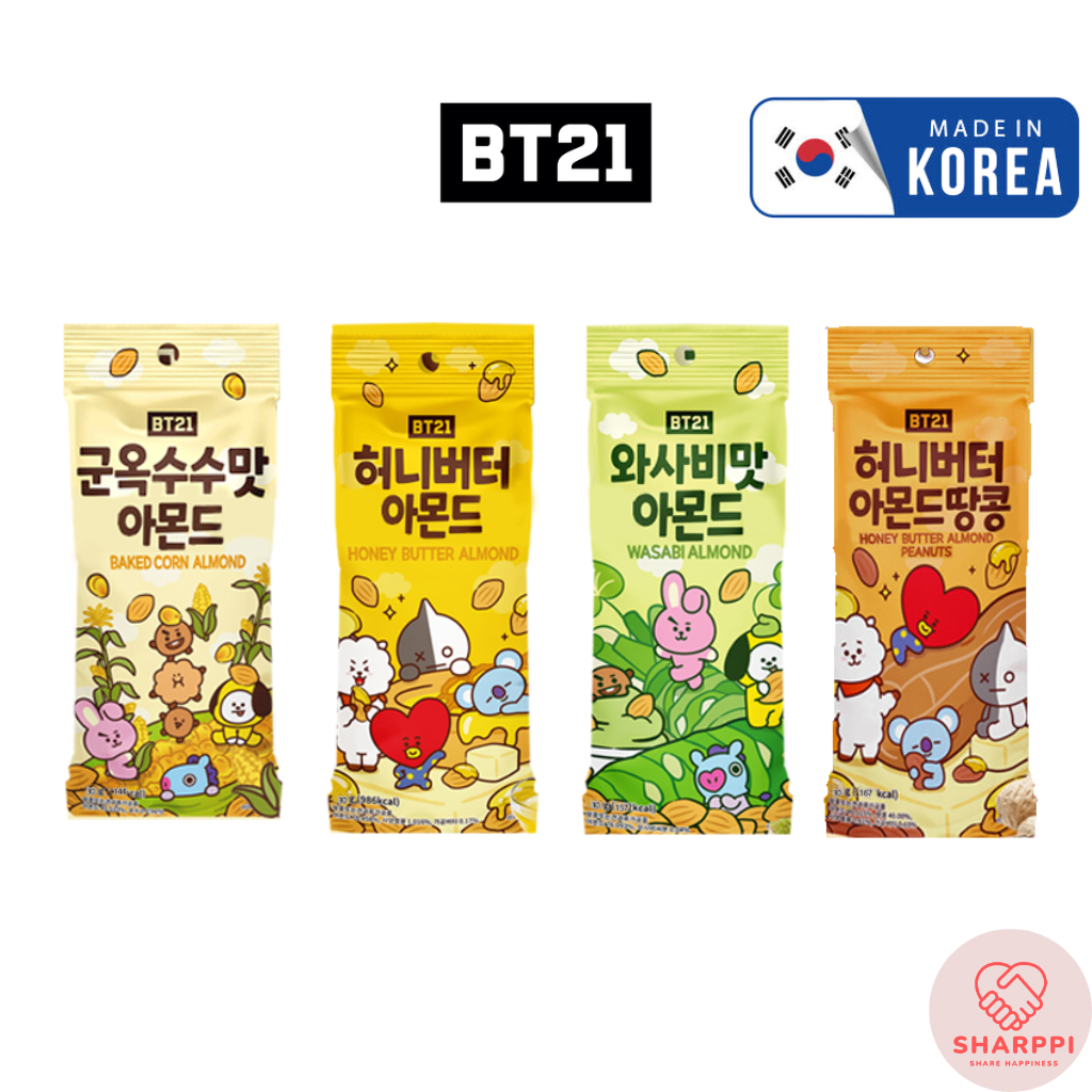Bt21 Korean Honey Butter Almond 30g Shopee Philippines