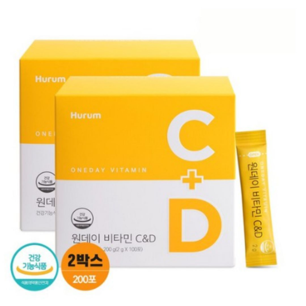 HURUM One Day Vitamin C & D 2g x100 (2box) Shopee Philippines