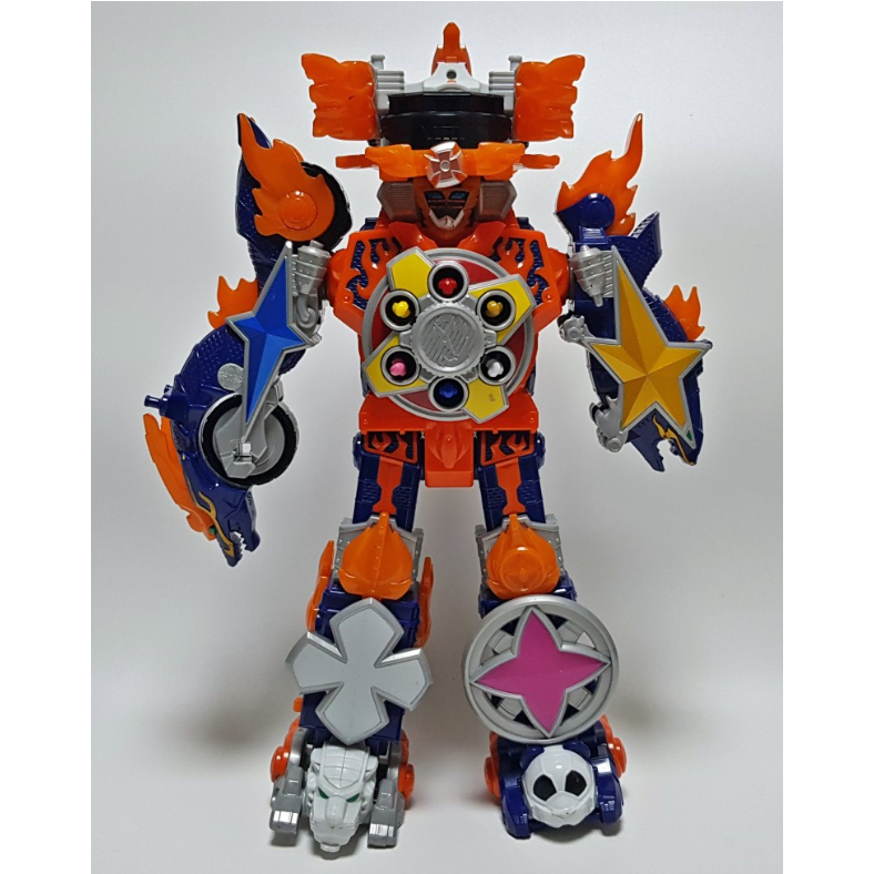 BANDAI NAMCO - Power Rangers Ninja Force DX Volcano King | Shopee ...