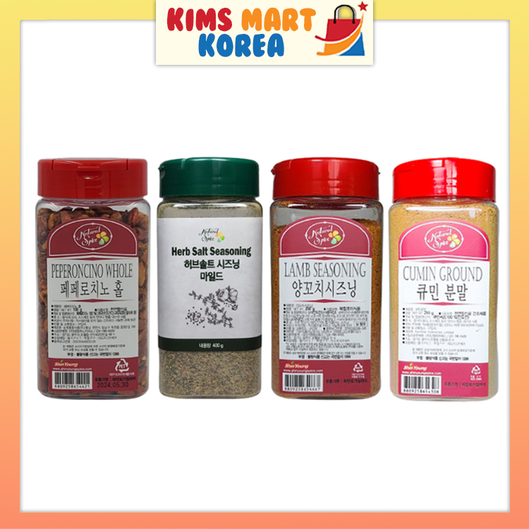 Natural Spice Peperoncino Whole, Crushed Red Pepper, Cumin Ground, Herb