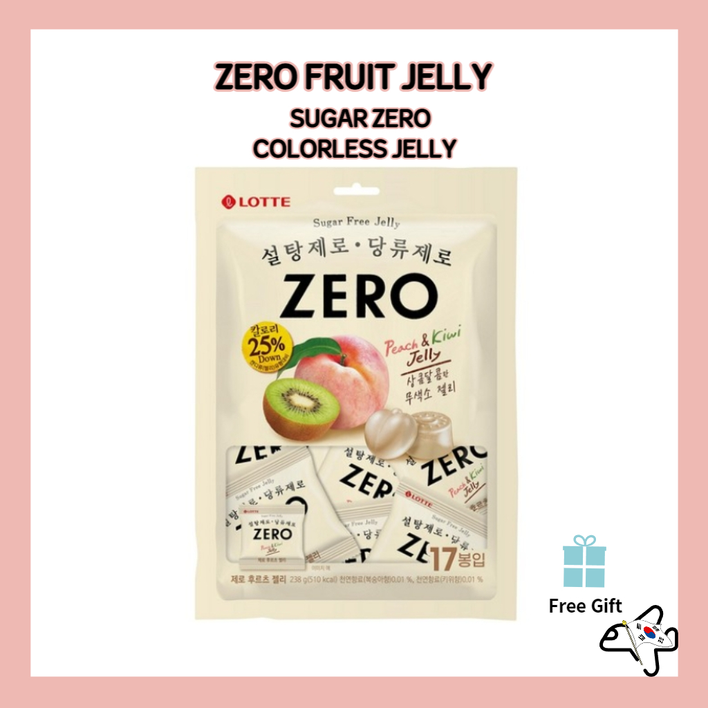 Zero Fruit Jelly Mini Bulk 17pcs / Sugar Zero / Colorless Jelly / Sugar