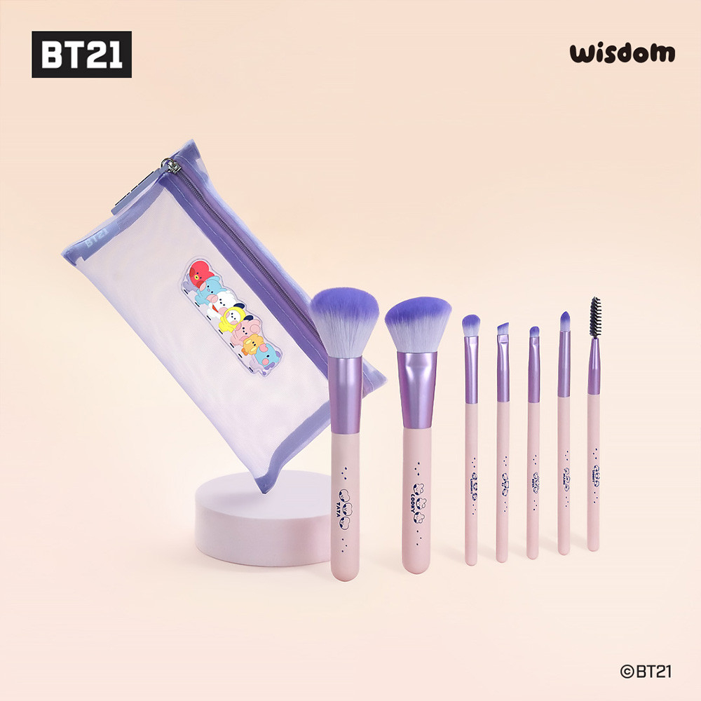 BT21 minini Makeup Brush Set Kit (7 types) Shopee Philippines