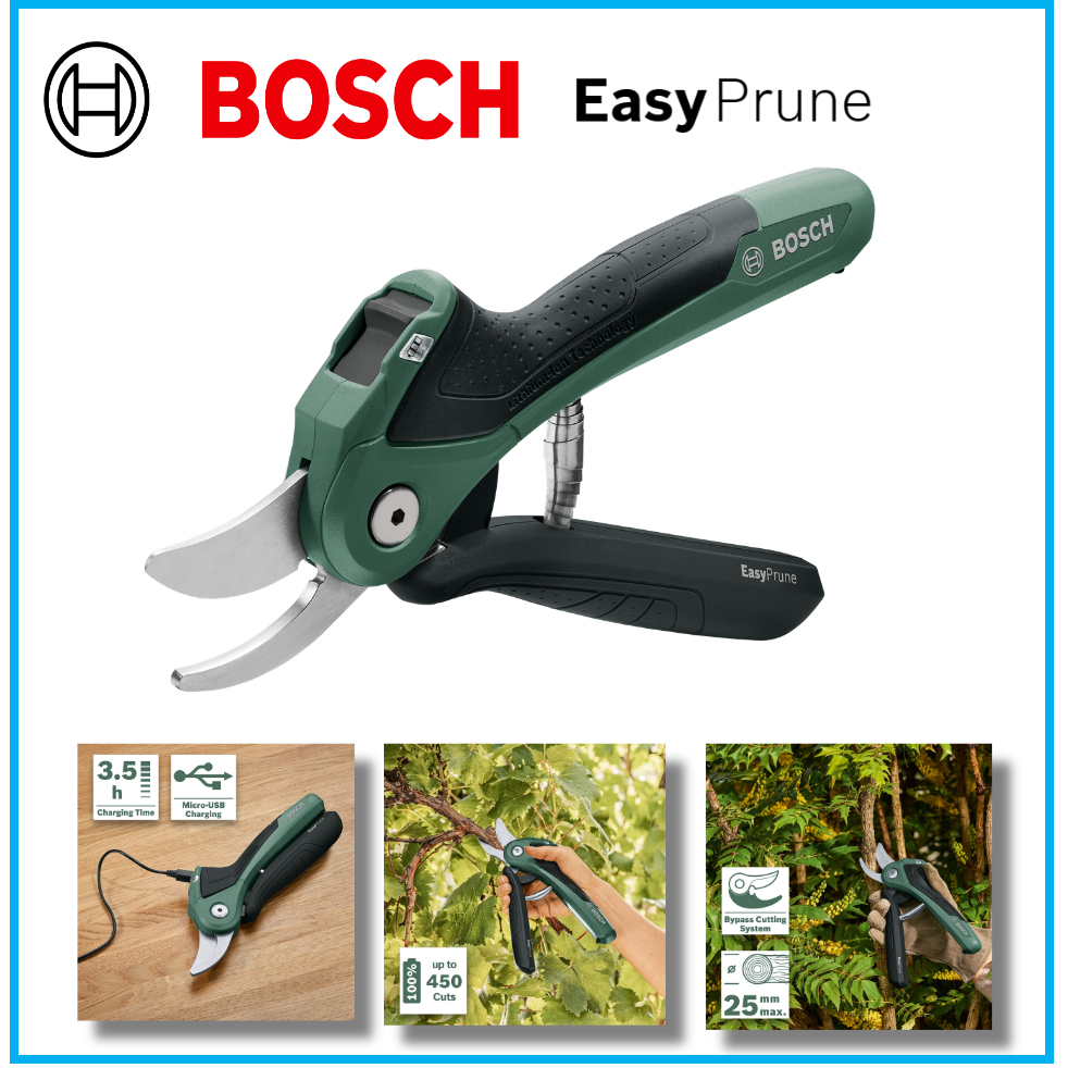Bosch Cordless secateurs EasyPrune (integrated 3.6 Volt battery, 450