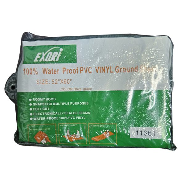 Army Green PVC Groundsheet - 52
