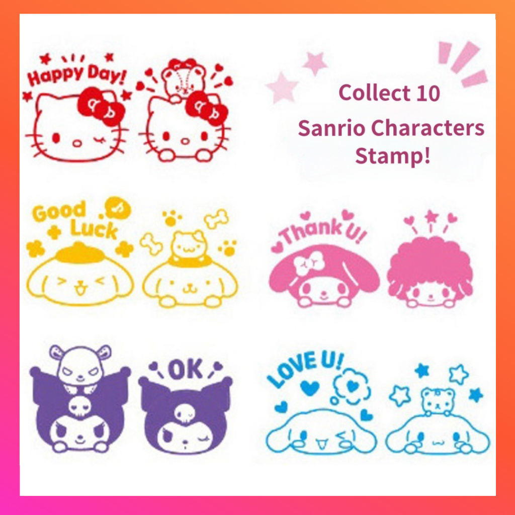 [Sanrio] Stamp Mini /Handbook Stamp/Mini Stamp/Encouragement Stamp ...